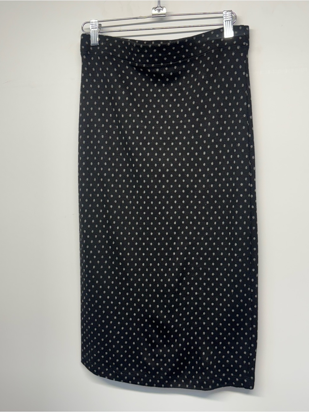 Isabel de Pedro charcoal gray Polka Dot Midi Skirt - US 6